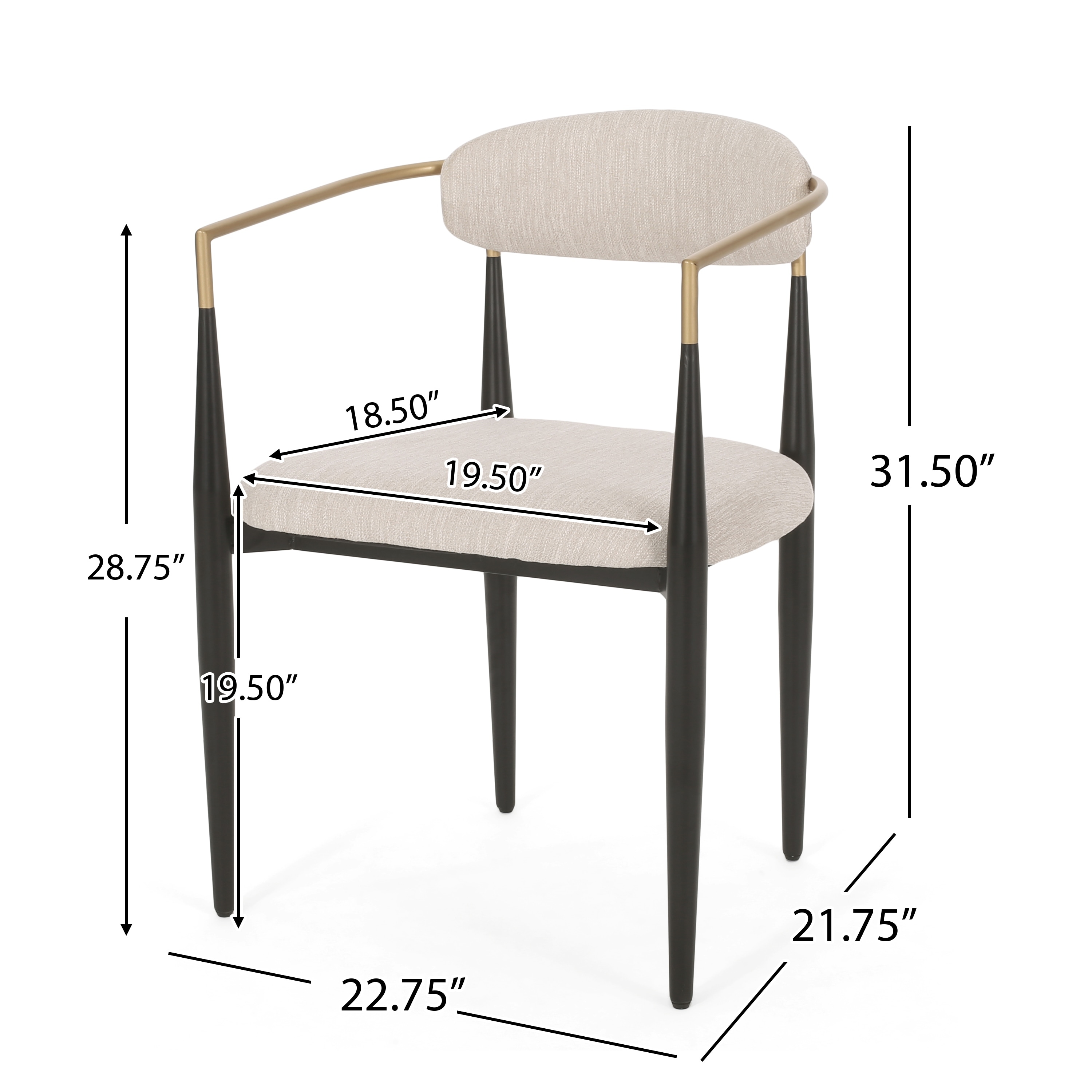 Dining seat 2025 dimensions