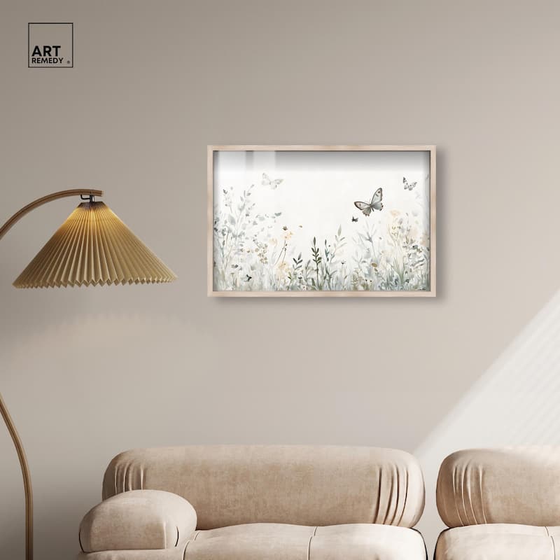 Butterfly Field Shadowbox by Art Remedy