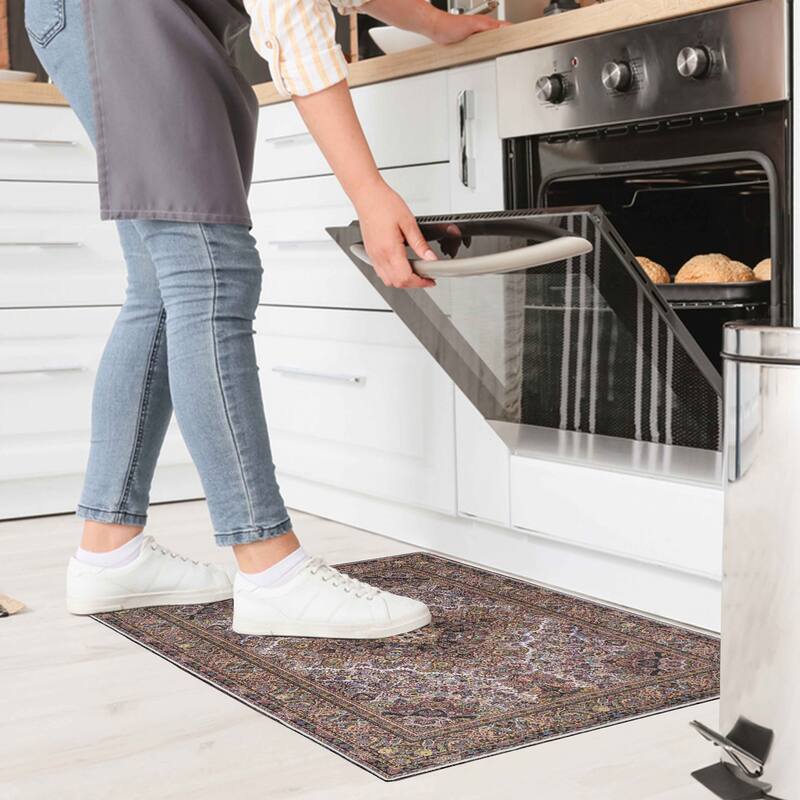 Superior Flamingo Medallion Machine Washable Indoor Area Rug or Runner