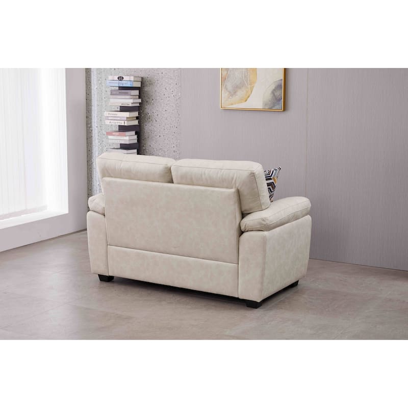 58.7'' Wide Faux Leather Loveseat