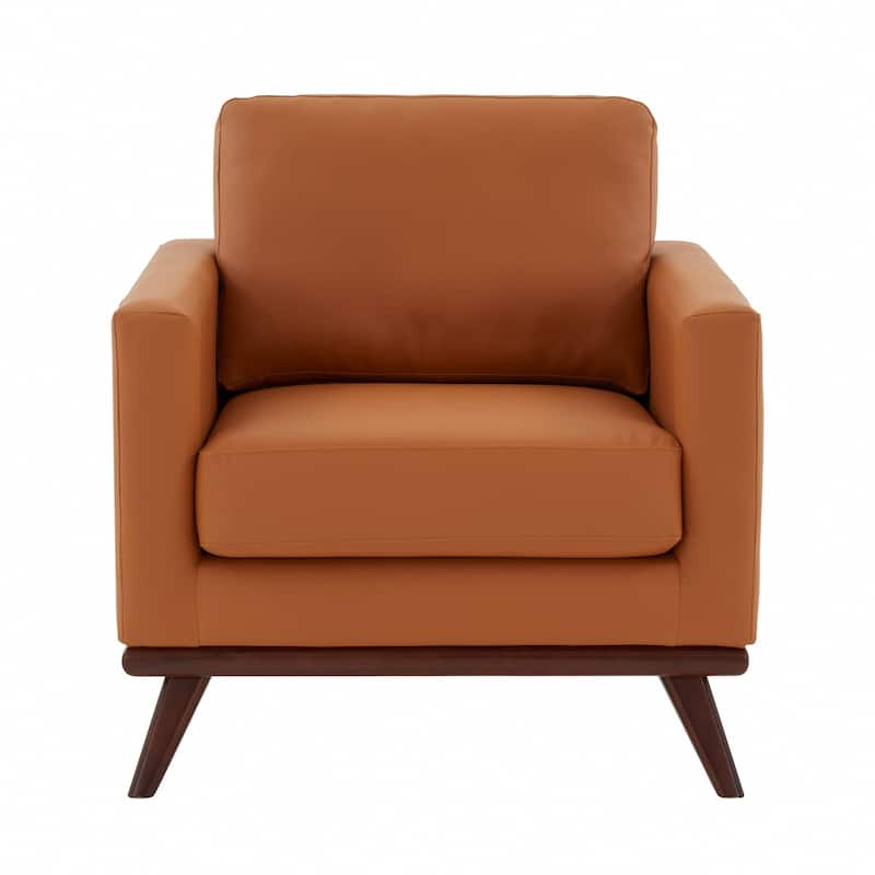 Chester Modern One-Seater Sofa Leather Or Mesh Upholstery Accent Arm Chair for Living Room Bedroom Lounge - 33.46