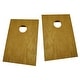 preview thumbnail 2 of 1, Trademark Innovations3' Acacia Wood Cornhole Boards & Bean Bag Toss Set