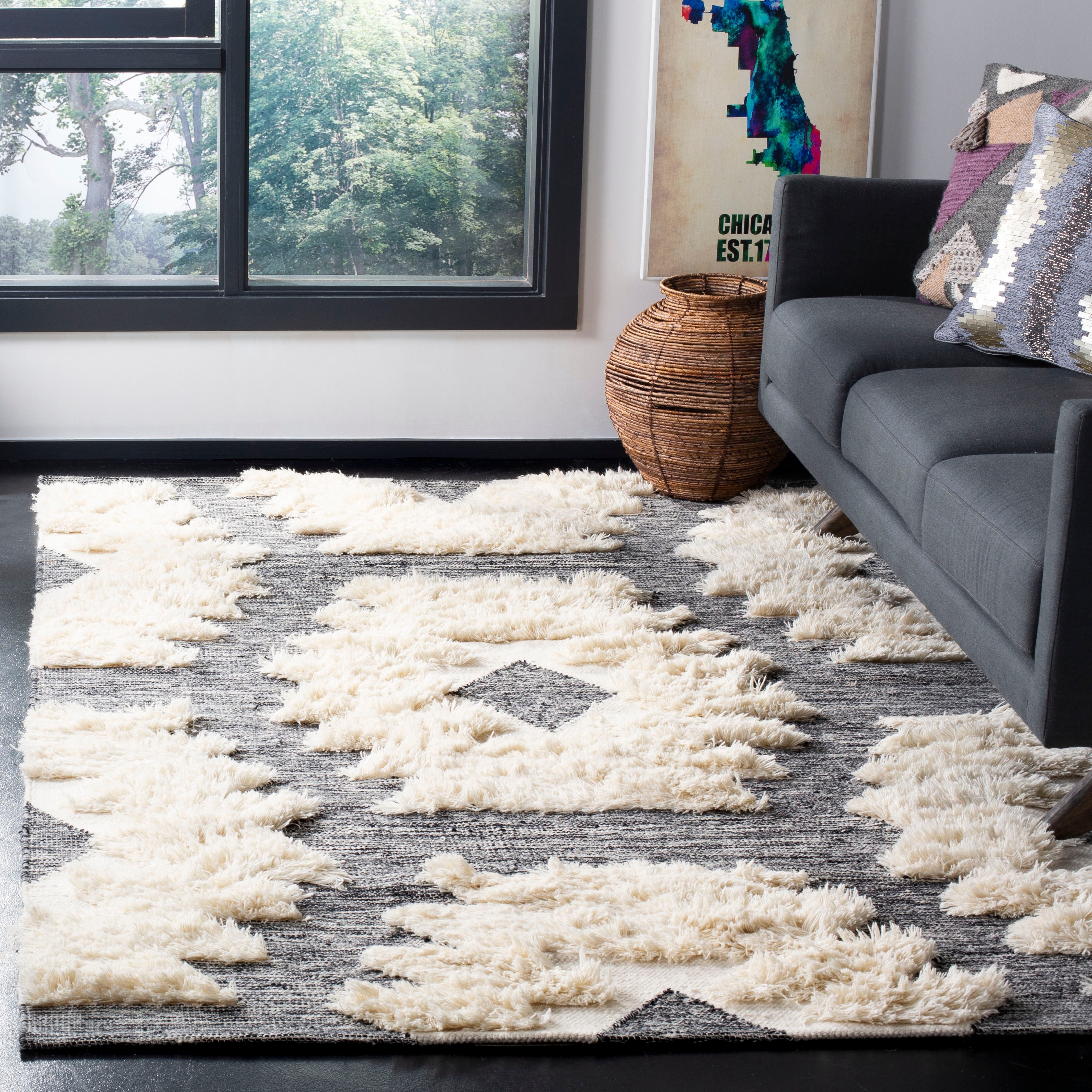 SAFAVIEH Hand-knotted Kenya Liseli Southwestern Tribal Wool Rug