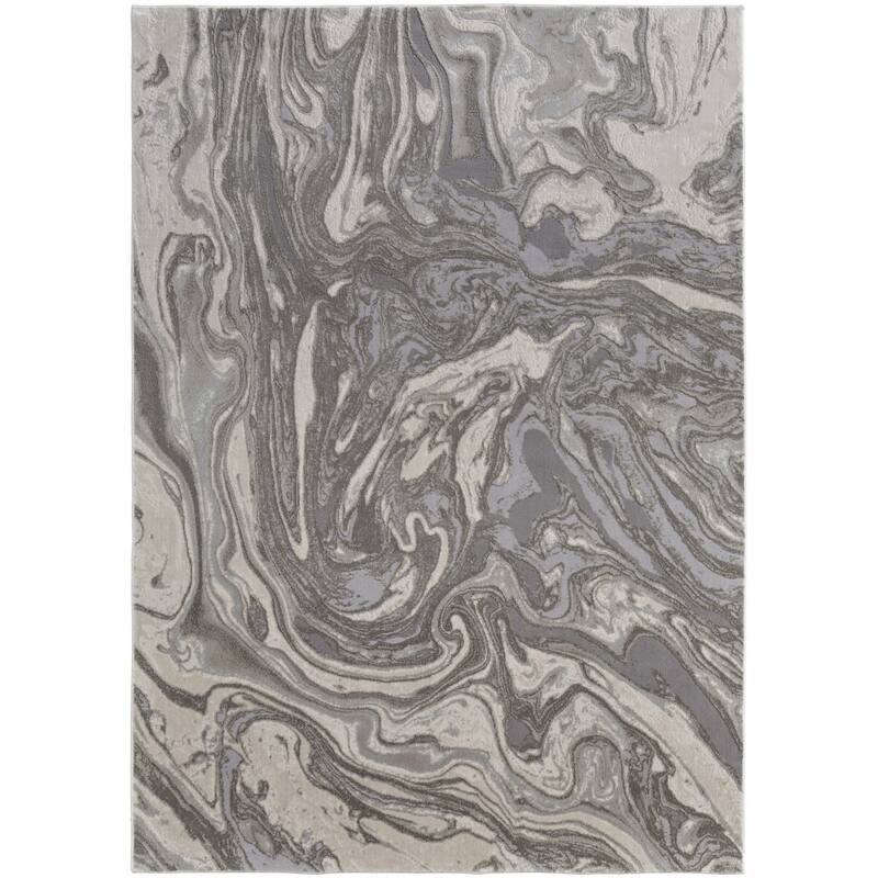 Tiga Abstract Stain Resistant Area Rug By HomeRoots - 2' x 3'