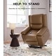 preview thumbnail 15 of 37, Leather Power Lift Recliner with Heat & Massage