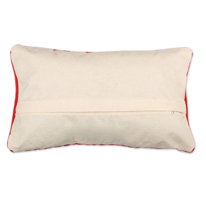 Novica Handmade Free Heart Cotton Blend Cushion Cover