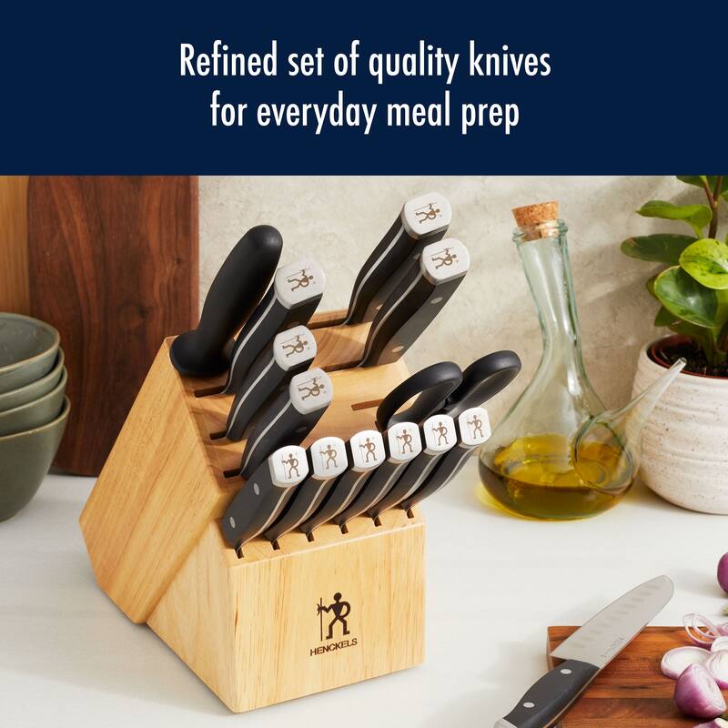 Henckels Refined 15-pc Knife Block Set - Brown