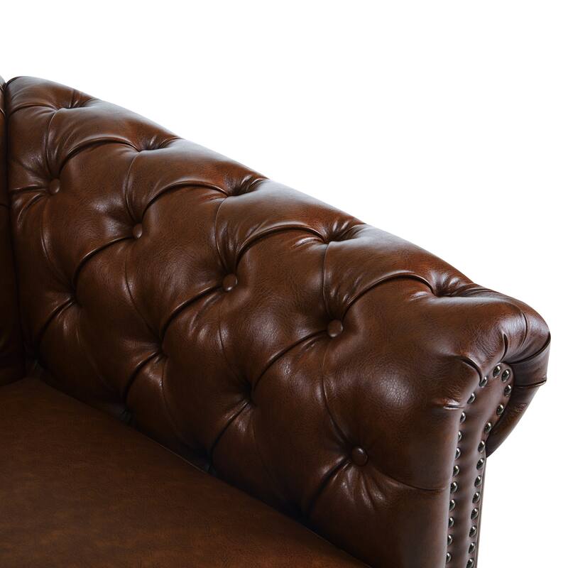 Christopher Knight Home - Chesterfield Swivel Club Chair with Deep Button Tufting and 360-Degree Rotation