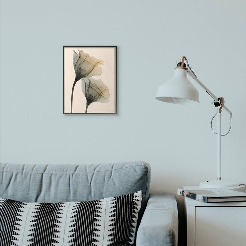 Stupell Neutral Light Flower Photograph Framed Wall Art - 11 x 14