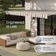 preview thumbnail 3 of 10, ALEKO Caribbean Motorized Patio Awning - White Frame - Seagull Gray & White Striped - 13 x 10 Feet