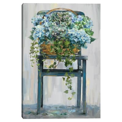 Farmhouse Hydrangeas by Studio Arts Canvas Art Print