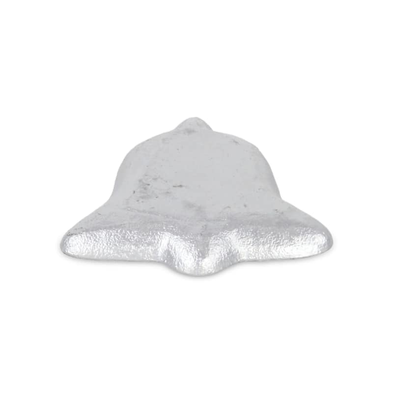 HomeRoots 5" Silver Cast Iron Christmas Bell Trinket Tray - 5.00 in. x 0.75 in. x 6.50 in.