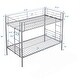 preview thumbnail 16 of 14, Twin over Twin Size Metal Frame Bunk Bed