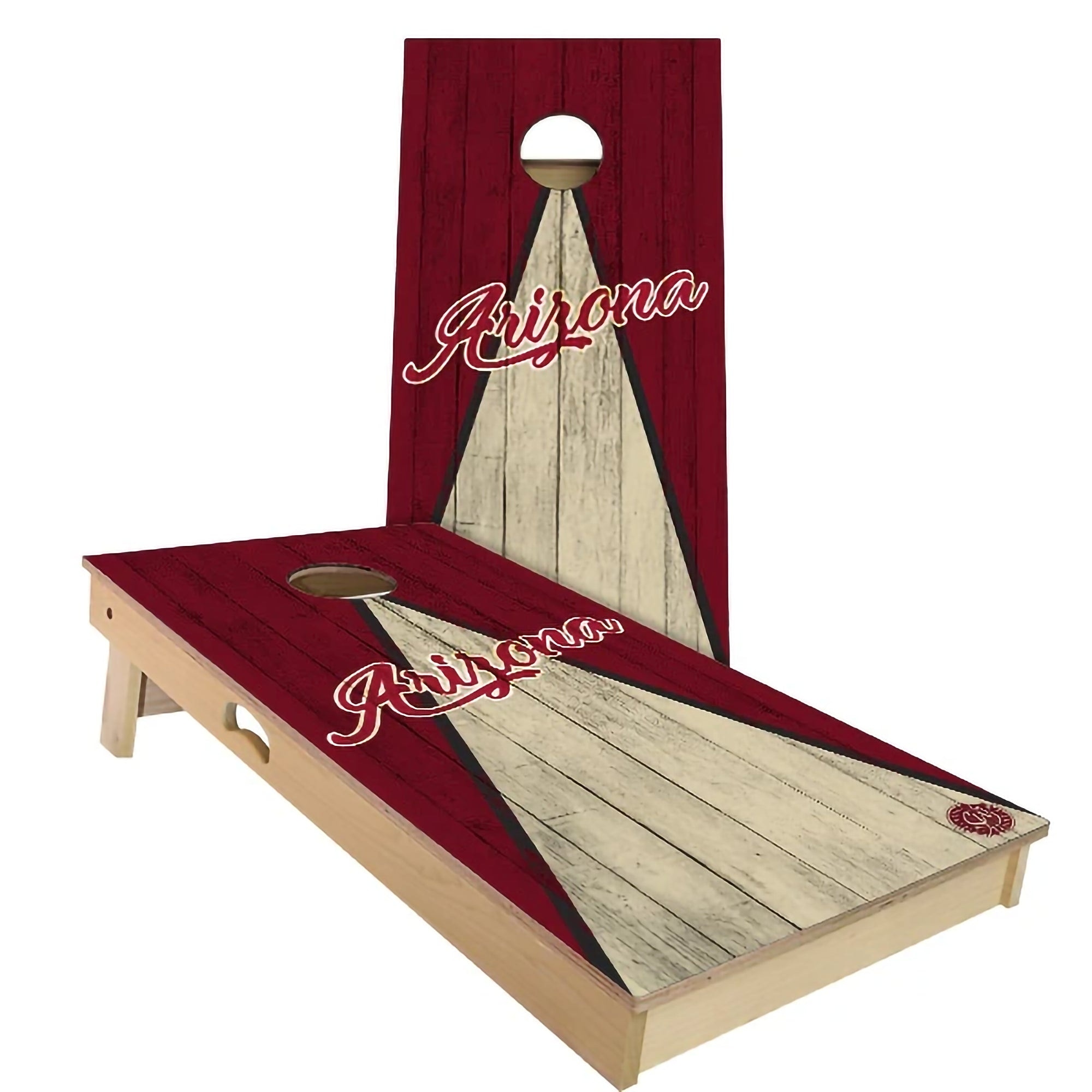 Arizona Triangle Baseball Outdoor Cornhole Board Set
