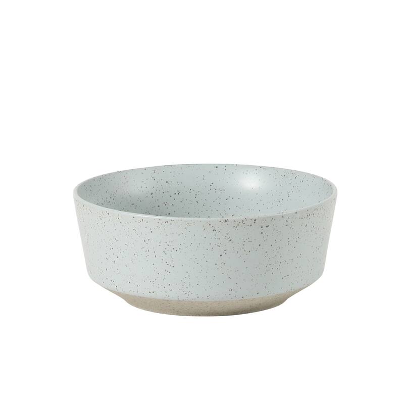 Gibson Elite Overbrook 16-Piece Pottery Clay Stoneware Stackable Dinnerware Set - Plates & Bowls, Reactive Glaze, Service for 4