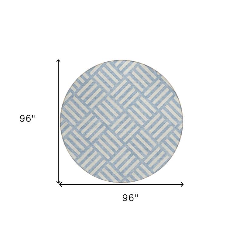 HomeRoots Geometric Transitional Rectangle Outdoor Rug