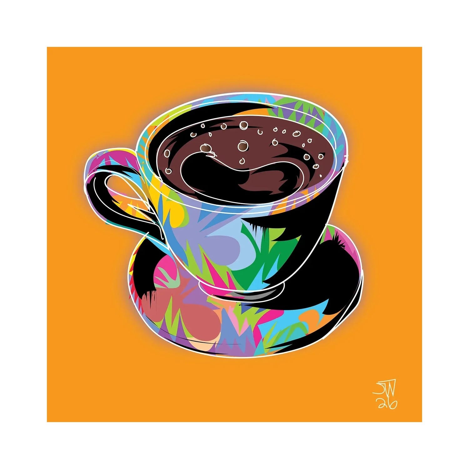 "Coffee Cup 2026" by TECHNODROME1 Canvas Print