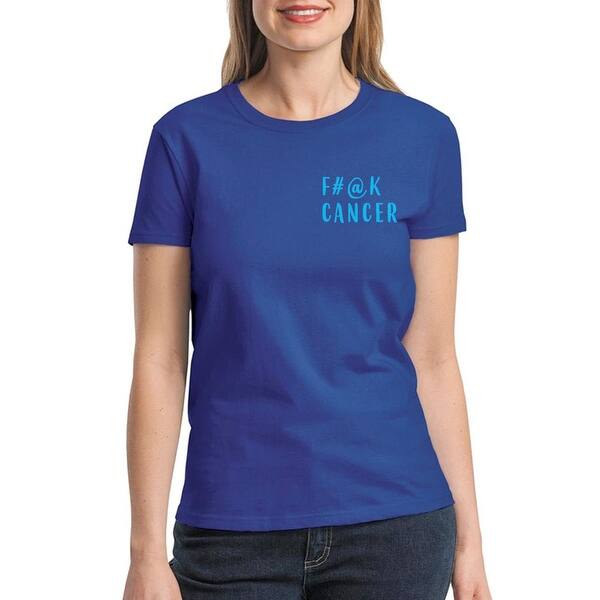 Shop F K Cancer Awareness Support Women S Royal Blue T Shirt Overstock 17848922
