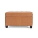 preview thumbnail 49 of 51, Veronica Contemporary Tufted Leather Storage Ottoman by Christopher Knight Home