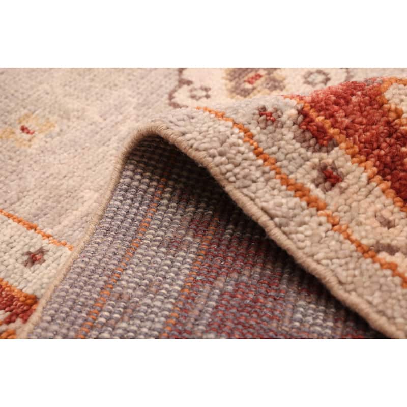 ECARPETGALLERY Hand-knotted Jules Serapi Light Grey Wool Rug - 7'11 x 9'9