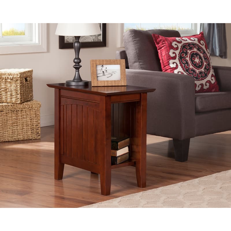 Side Table Accent Table for Couch Living Room Chair White Finish - 22