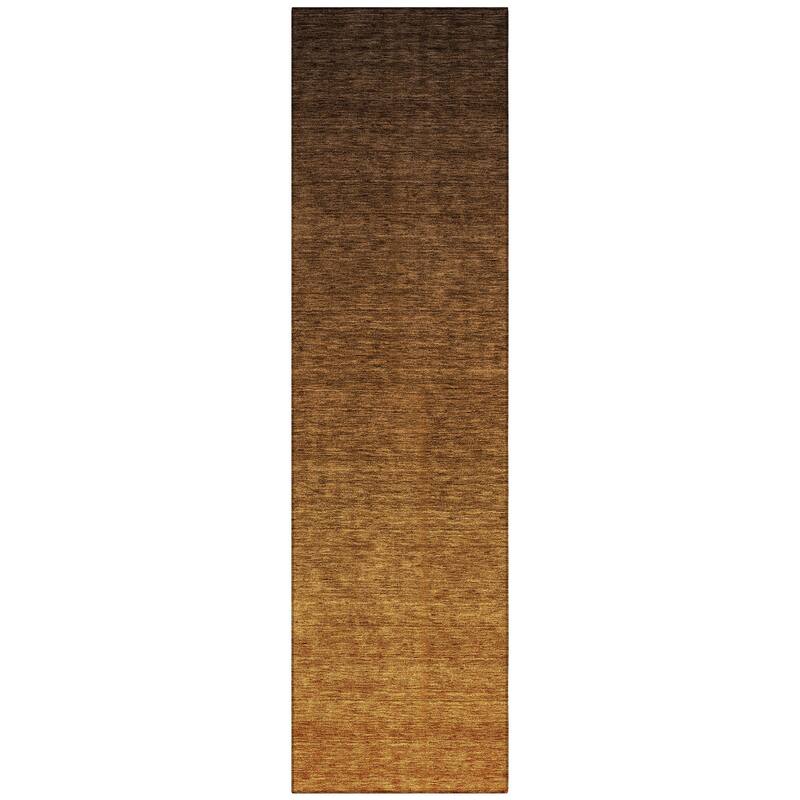 Machine Washable Indoor/ Outdoor Chantille Solid Ombre Rug