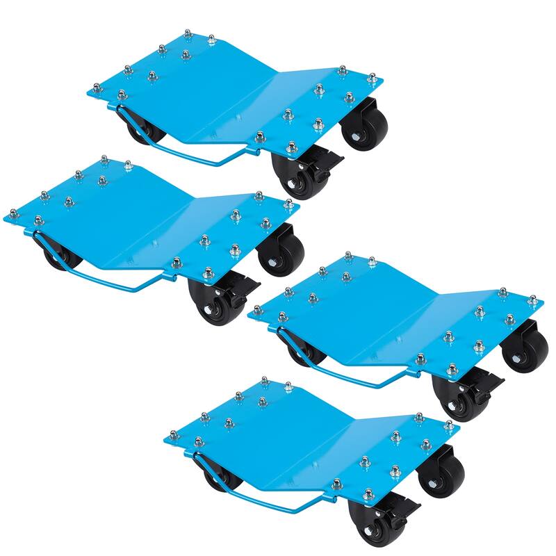[8000 lbs] Wheel Dolly Car Set of 2 or 4 - Blue