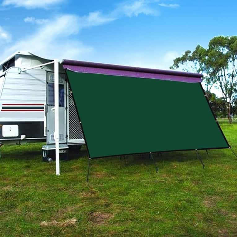 Origin RV Awning Privacy Sunblock Screen Shade Panel Kit,Dark Green - 10ftx16ft - Dark Green