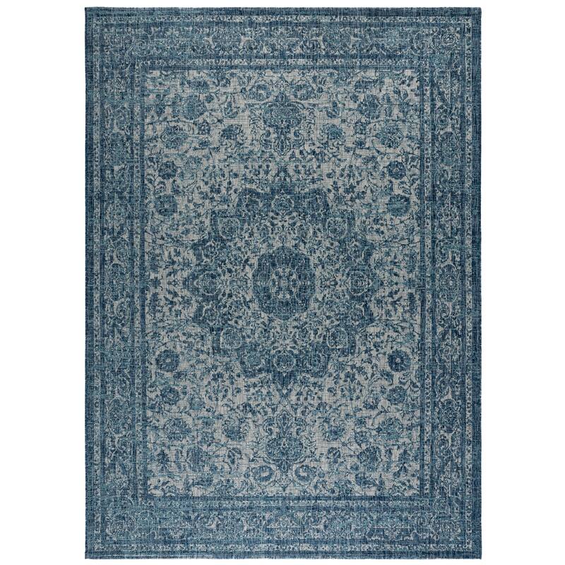 SAFAVIEH Courtyard Bahriye Indoor/Outdoor Washable Backyard Patio Rug