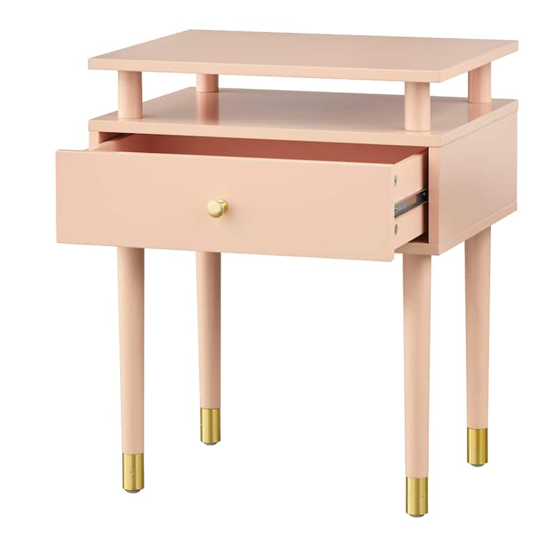 Simple Living Margo Mid-Century One Drawer Side Table