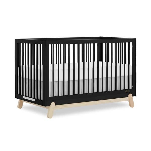 slide 2 of 6, Dream On Me Hygge 5-in-1 Convertible Crib - Matte Black Vintage