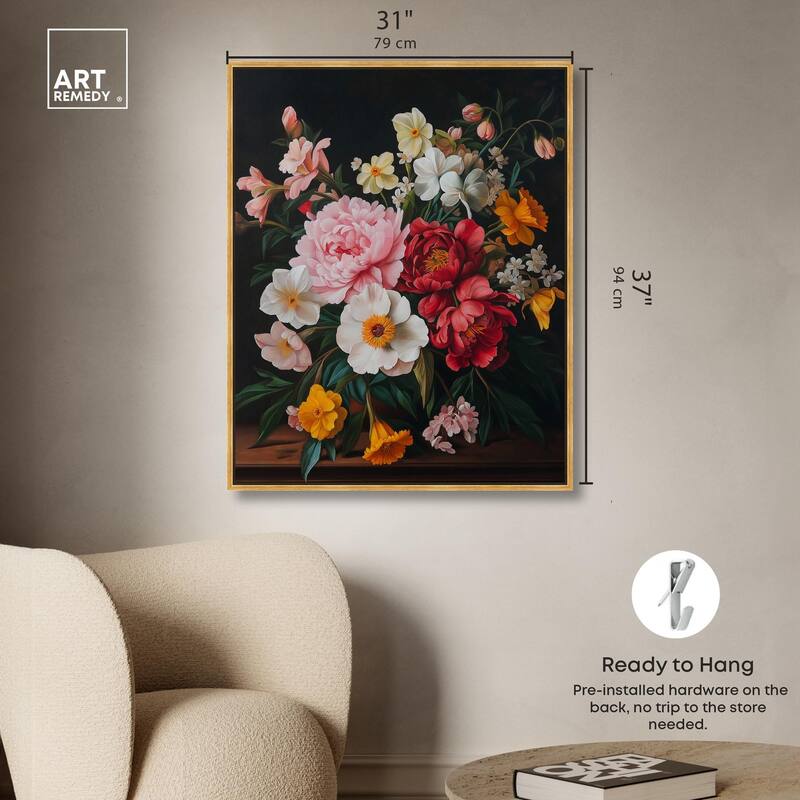 Violet Vignette II Canvas by Art Remedy