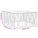 preview thumbnail 4 of 3, vidaXL Coffee Table Accent Side End Table for Living Room Stainless Steel - 39.4" x 39.4" x 19.7"