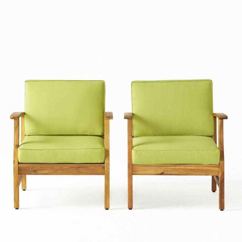 outdoor CLUB CHAIRS SET OF 2, GREEN