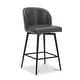 Charlotte Counter Height Swivel Barstool with Metal Legs Set of 2 - Bed ...