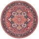 preview thumbnail 13 of 12, SAFAVIEH Serapi Machine Washable Slip Resistant Annekatrin Rug 6'7" Round - Red/Blue - Round