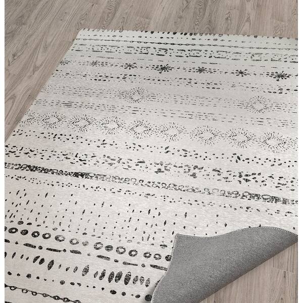 slide 2 of 12, HELIOPOLIS Geometric Jacquard Woven Area Rug by Kavka Designs
