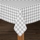 preview thumbnail 11 of 26, Fabstyles Country Check Cotton Tablecloth Grey - 54X72
