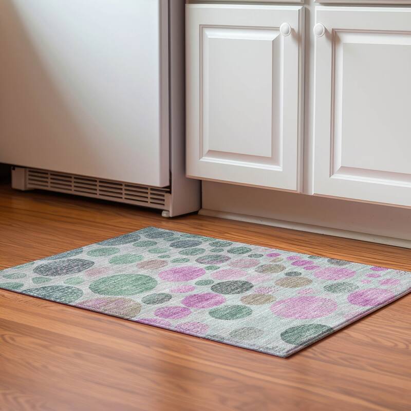 Premium Washable Super Soft Mayfield Rug - Sage - 1'8" x 2'6"