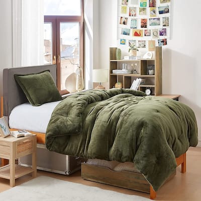 Thicker Than Thick® - Coma Inducer® Oversized Comforter Set - Standard Plush Filling - Winter Moss
