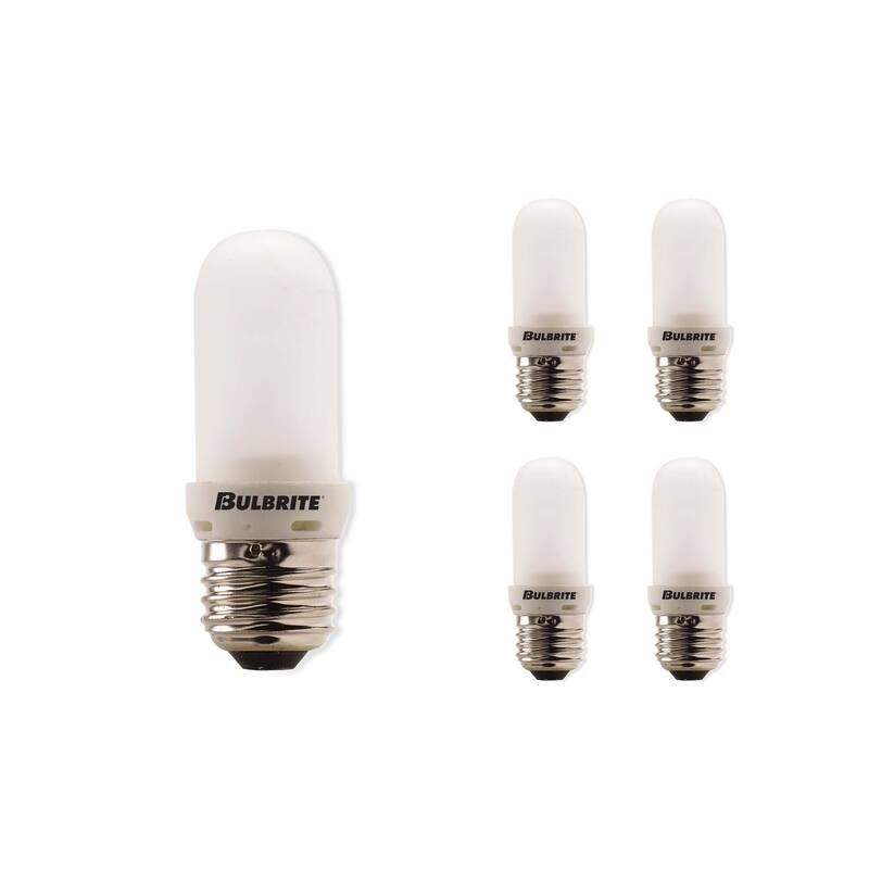 Bulbrite Pack of (5) Dimmable Clear T8 Medium (E26) Halogen Mini - 150 Watt - Frost