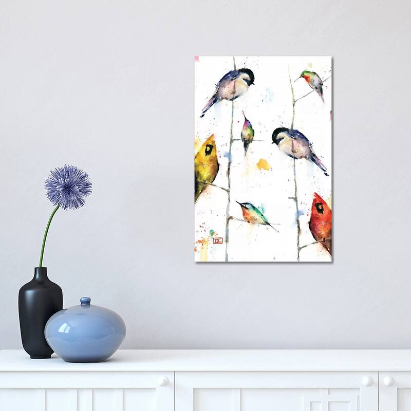 iCanvas "Birds on Branches" by Dean Crouser Canvas Print - 18x12x1.5