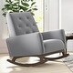 preview thumbnail 10 of 8, Westham Modern Indoor Nursery Rocking Armchair for Bedroom and Livingroom