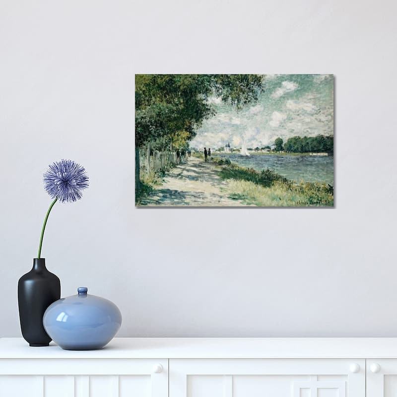 iCanvas "The Seine at Argenteuil, 1875 " by Claude Monet Canvas Print - 12x18x1.5