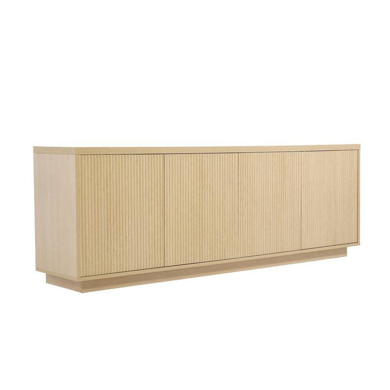 Mid-Century Modern 4-Door Storage Sideboard Cabinet