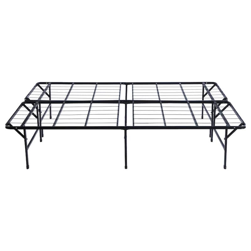 Mabel Metal Mattress Support Platform Bed Black
