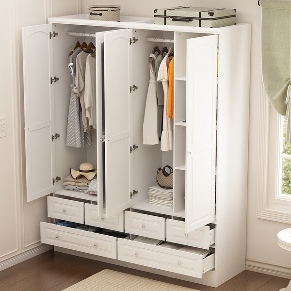 Modular Majesty Double Wardrobe Mirror Front Storage Closet Armoires Bed Bath Beyond 40297623