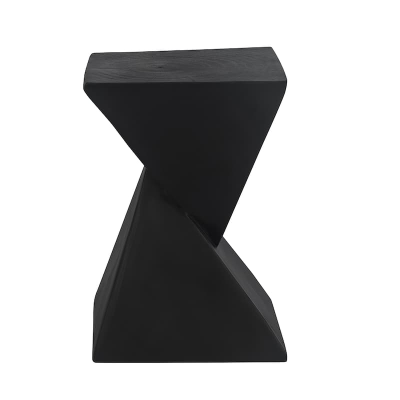 Adeco Outdoor Indoor Concrete Side Table Modern Accent End Table
