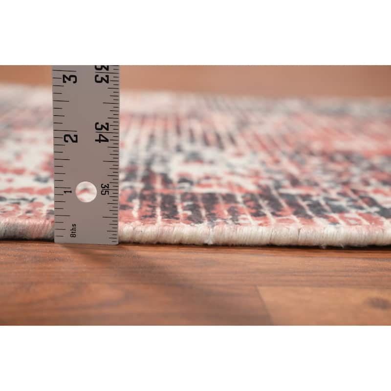 Hand Knotted Oriental Viscose Silk Carpet Modern Abstract Oranges & Rust Abstract Area Rug - 4' 0'' X 2' 0''