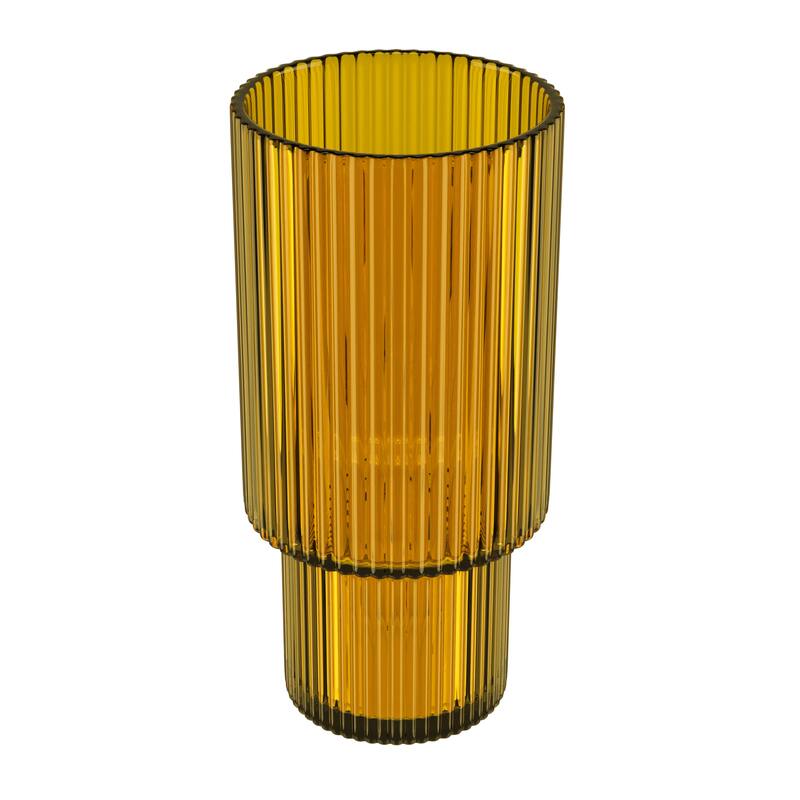 American Atelier Vintage Ribbed Fluted Glasses Set of 4